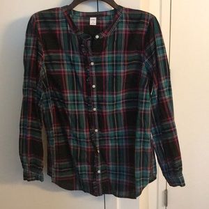 Old Navy between season cotton plaid shirt